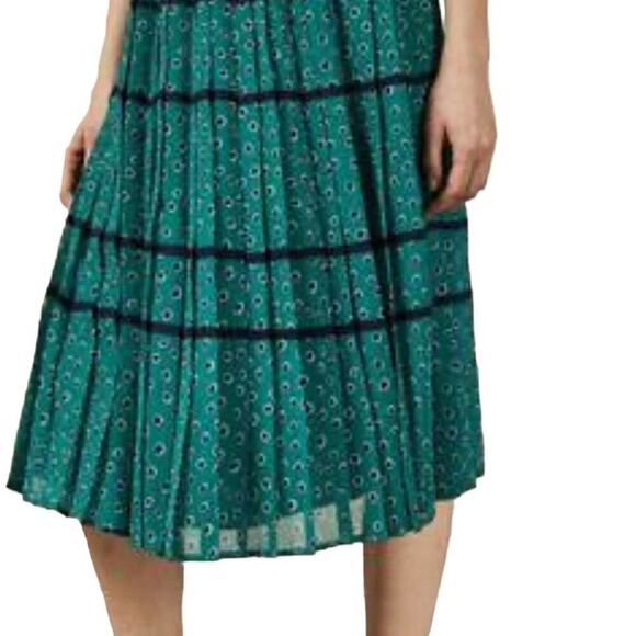 Ted Baker TALARLA Floral Dot green/black Midi Skirt  holiday party XS
C - Picture 8 of 13